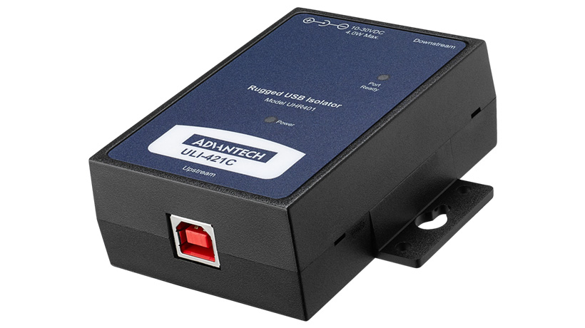 ULI-421C - USB 2.0 Isolator, 4 kV, High Retention Connectors. 1 Ports, Panel Mount Case